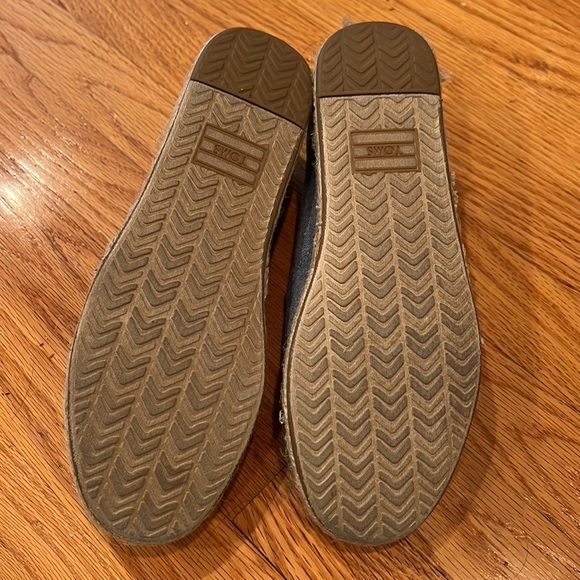 Toms Blue Open-Toed Espadrille - Picture 2 of 3